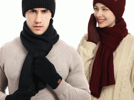 Wholesale Thick Warm Three-piece Wool Scarf Online