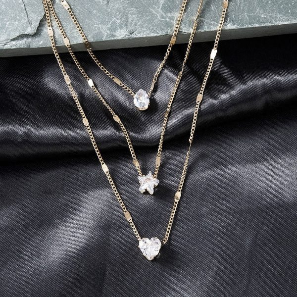 Wholesale Star Heart Metal Necklaces For Cheap