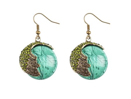 Wholesale Vintage Peacock Alloy Earrings on Sale