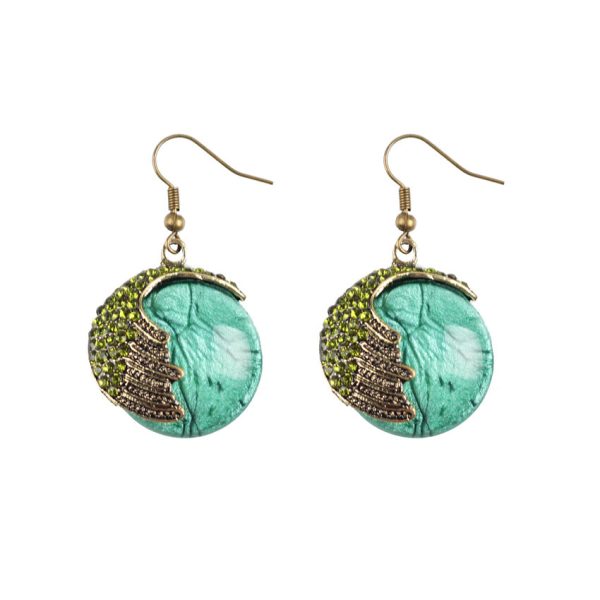 Wholesale Vintage Peacock Alloy Earrings on Sale