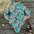 Wholesale Surfwear Long Sleeve Polyester Swimwear Supply