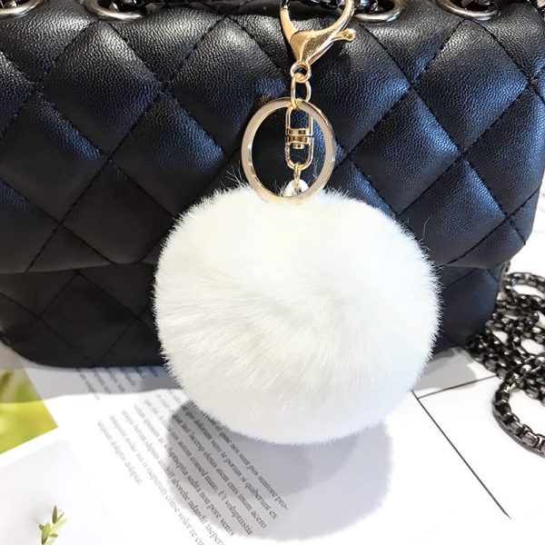 Wholesale Wool Ball Plush Keychains Discount