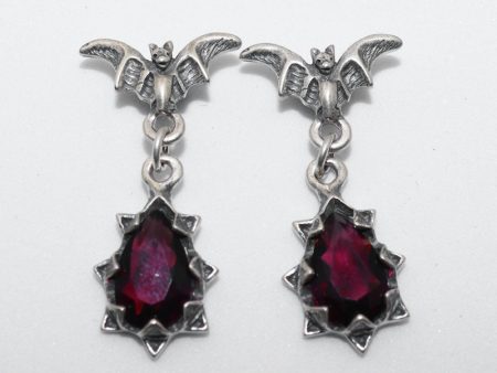 Wholesale Vintage Bat Zircon Alloy Earrings For Discount