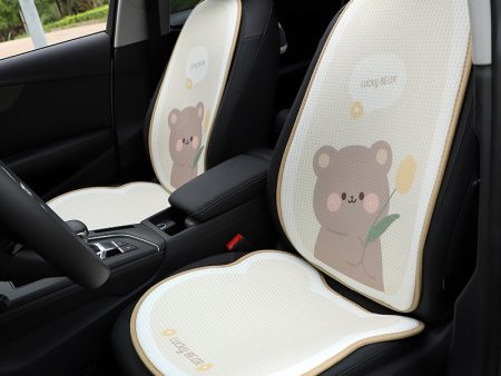 Wholesale Tulip Bear Car Cushion Ice Silk on Sale