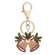 Wholesale Zinc Alloy Christmas Diamond Bell Keychain Online Sale