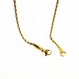 Wholesale Twist Chain Gold Titanium Steel Necklaces Supply