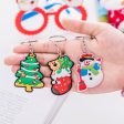 Wholesale Silicone Christmas Decorations Keychain For Sale