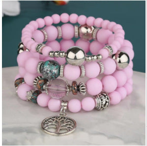 Wholesale Tassel Multilayer Glass Beading Bracelet Hot on Sale