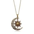 Wholesale Sun Moon Pendant Alloy Necklaces Cheap