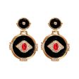 Wholesale Eye Round Alloy Earrings For Cheap