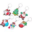 Wholesale Silicone Christmas Decorations Keychain For Sale