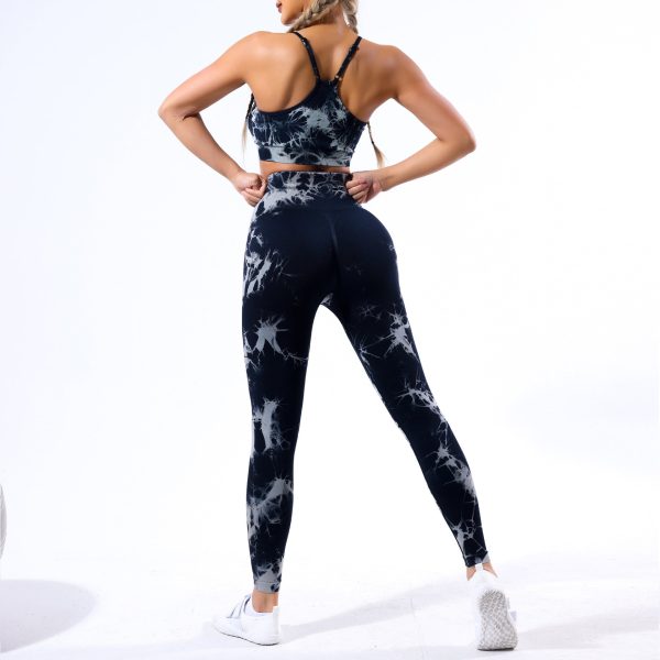 Wholesale Tie Dye Seamless Set Yoga Clothes For Discount