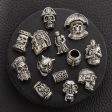 Wholesale Alloy Demon Skull Large Aperture Beads DIY Keychain Accessories Beads Fashion