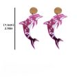 Wholesale 2pairs pack Acrylic Summer Dolphin Holiday Earrings For Sale