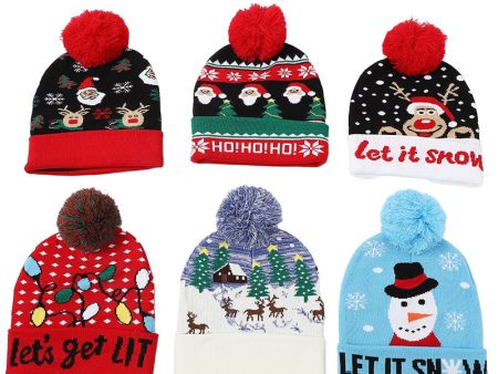 Wholesale Acrylic Christmas Wool Ball Knitted Wool Hats Sale