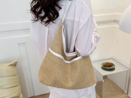 Wholesale High Capacity One Shoulder Straw Woven Bag Online now