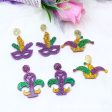 Wholesale Star Mask Carnival Acrylic Earrings Online Hot Sale