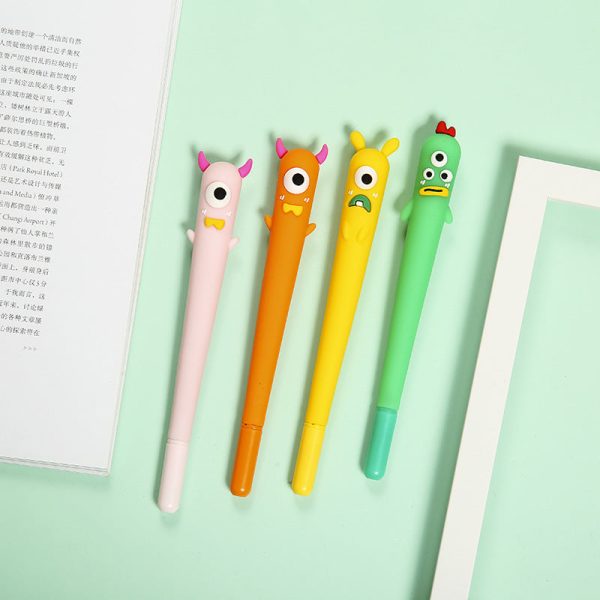 Wholesale 40pcs box ABS Cartoon Monster Silicone Soft Water Pen Discount