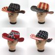 Wholesale Straw American Flag Western Cowboy Hat Cheap