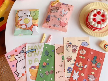 Wholesale Cute Little Bear Snacks, Self Sealing Packaging Bags, Biscuits, Candies, Sub Packaging, Self-adhesive Oil Proof Paper Bags Online now