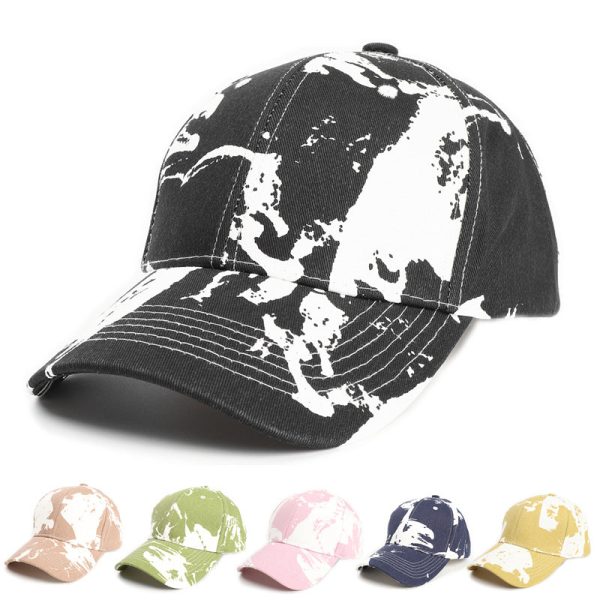 Wholesale Tie-dye Cotton Hard Top Baseball Cap For Cheap