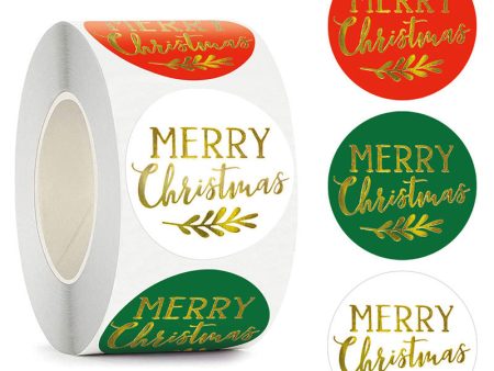 Wholesale Coated Paper Self-adhesive Christmas Stickers Sale