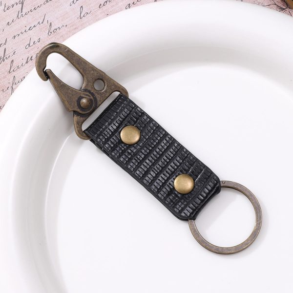 Wholesale Vintage Style Leopard Woven Keychains Cheap