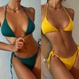 Wholesale Thread Triangle Strap Polyester Swimwear on Sale