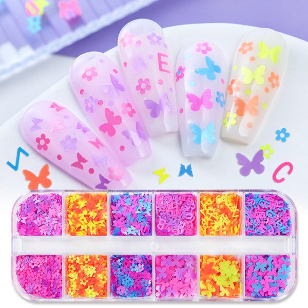 Wholesale Stars Nail Art Sequins PET Decorations on Sale