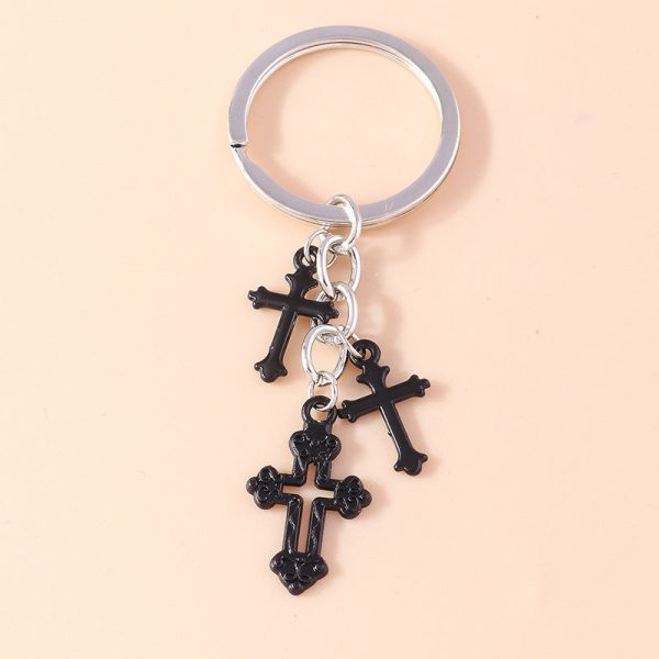 Wholesale Vintage Cross Metal Keychains Supply