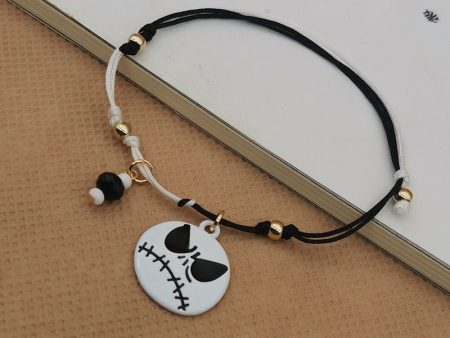 Wholesale 2PCS Halloween Pumpkin Skull Alloy Bracelet Online