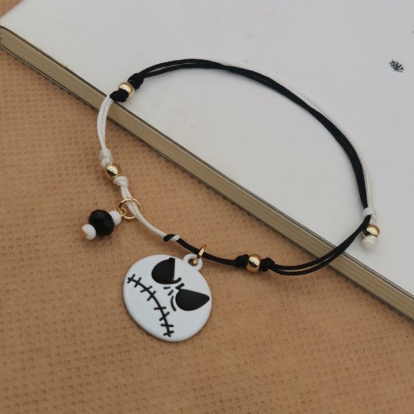 Wholesale 2PCS Halloween Pumpkin Skull Alloy Bracelet Online