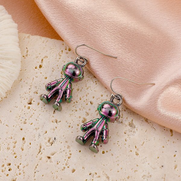 Wholesale Symphony Astronaut Alloy Earrings Hot on Sale