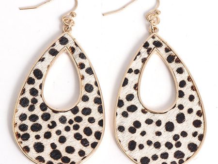 Wholesale Water Droplet Hollow Metal Earrings Fashion