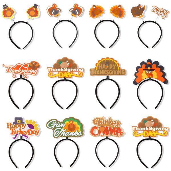 Wholesale Thanksgiving Party Decoration Turkey Head Hoop Props Hot on Sale