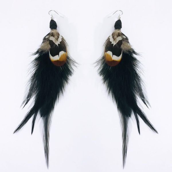 Wholesale 2pair pack Peacock Feather Earrings Online