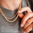 Wholesale Titanium Steel Gold Plated Twist Chain Stainless Steel Clavicle Necklaces Cheap