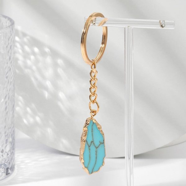 Wholesale Turquoise Water Drop Key Chain Online now