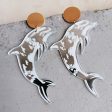 Wholesale 2pairs pack Acrylic Summer Dolphin Holiday Earrings For Sale