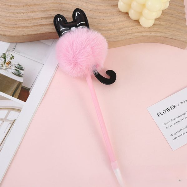 Wholesale Cartoon Cat Plastic Plush Cartoon Ballpoint Pen Fashion