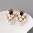 Wholesale Vintage Pearl Zinc Alloy Earrings Fashion