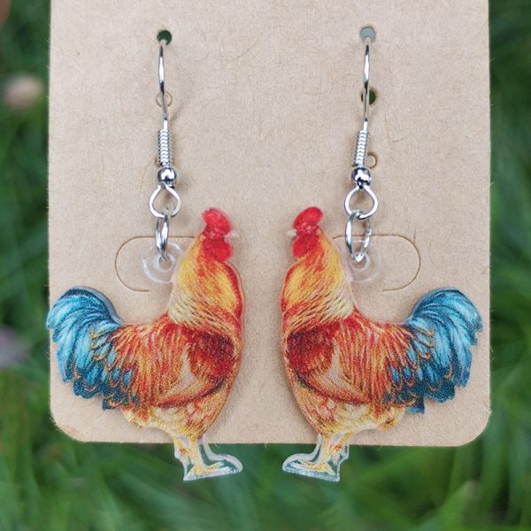 Wholesale 2pairs pack Acrylic Thanksgiving Turkey Pumpkin Earrings For Cheap