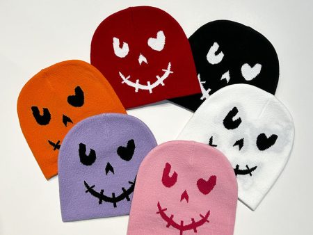 Wholesale Acrylic Halloween Smiling Face Woolen Hats Online now