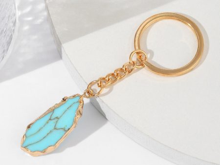 Wholesale Turquoise Water Drop Key Chain Online now