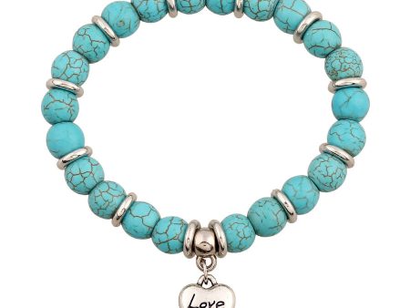 Wholesale Vintage Heart Turquoise Bracelets Hot on Sale