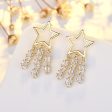 Wholesale Star Tassel Copper Earrings on Sale