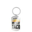 Wholesale Taco Hang Tags Stainless Steel Keychains For Cheap