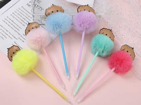 Wholesale of Plastic Plush Cartoon Ballpoint Pens for Dogs Fashion