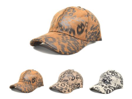 Wholesale Suede Leopard Baseball Cap Discount