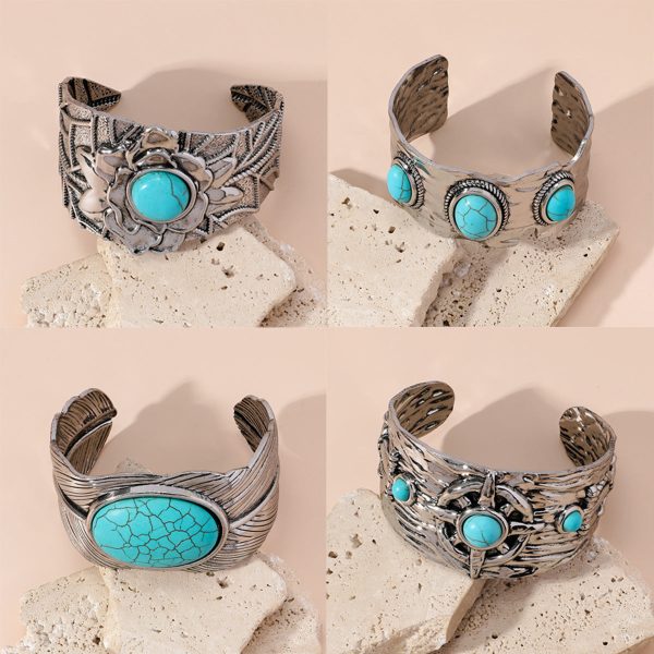 Wholesale Vintage Engraved Iron Bracelet Online Hot Sale